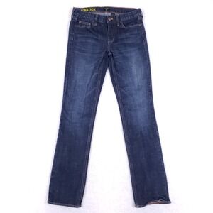 J.Crew Matchstick Slim Straight Jeans Dark Blue 28R Preppy Classic Everyday